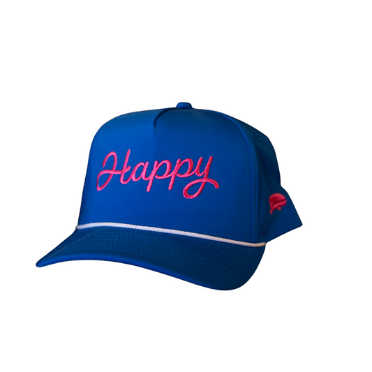 royal happy script hat