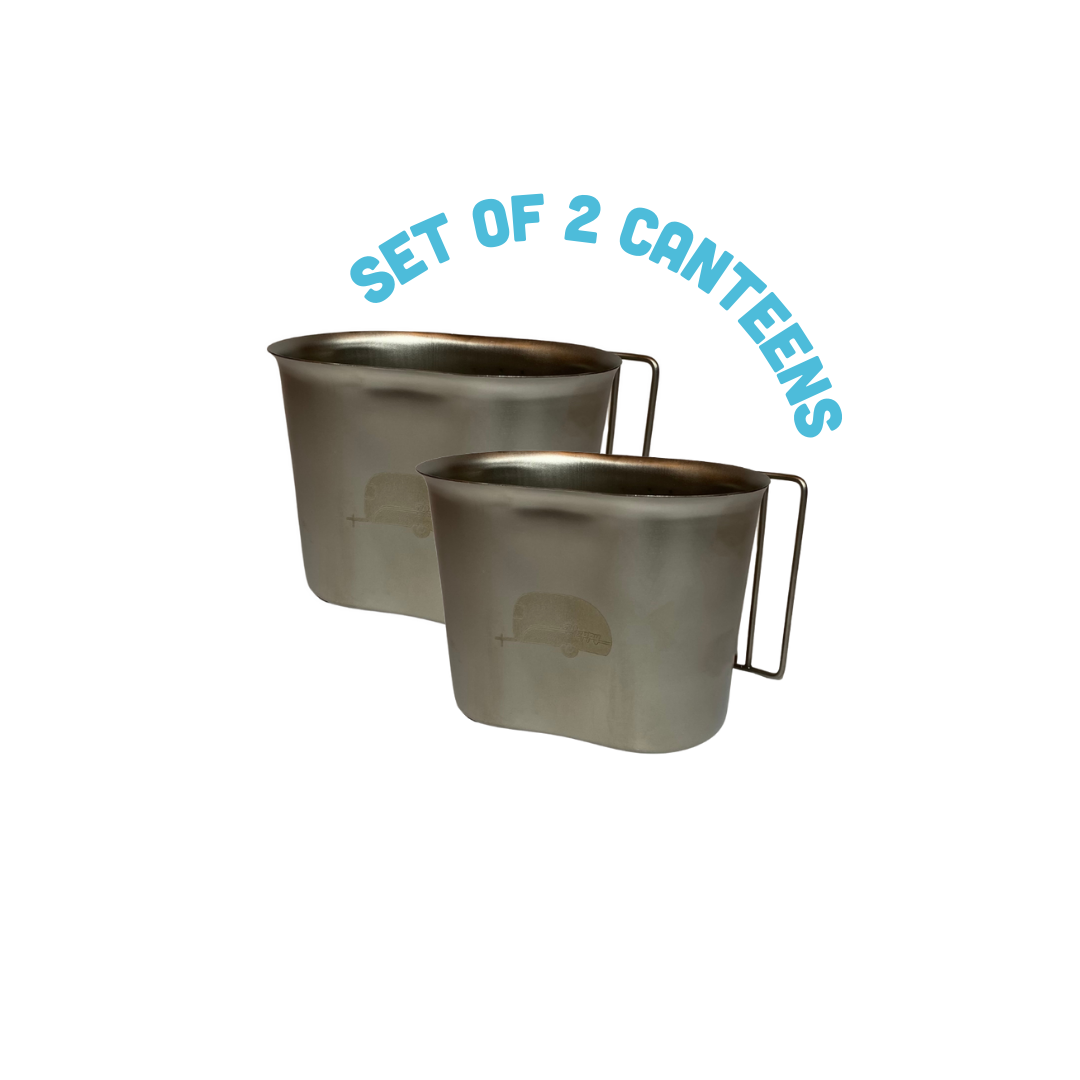 happy camper canteen - Set of 2