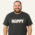 retro happy tee