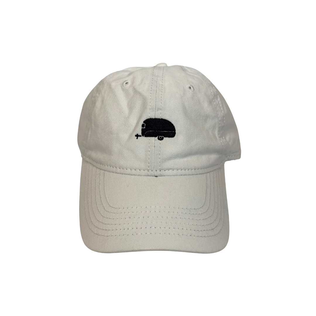 white & black dad hat