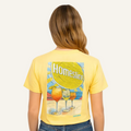 yellow homeslice mural tee