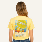 yellow homeslice mural tee